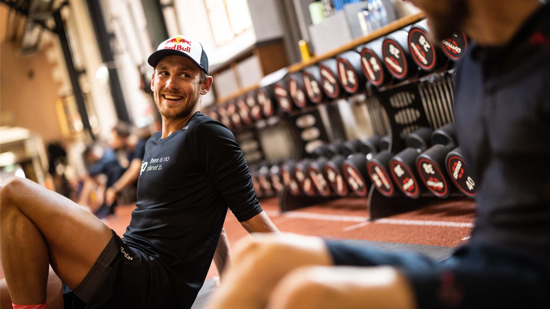 Daniel Baekkegaard at the fitness center
