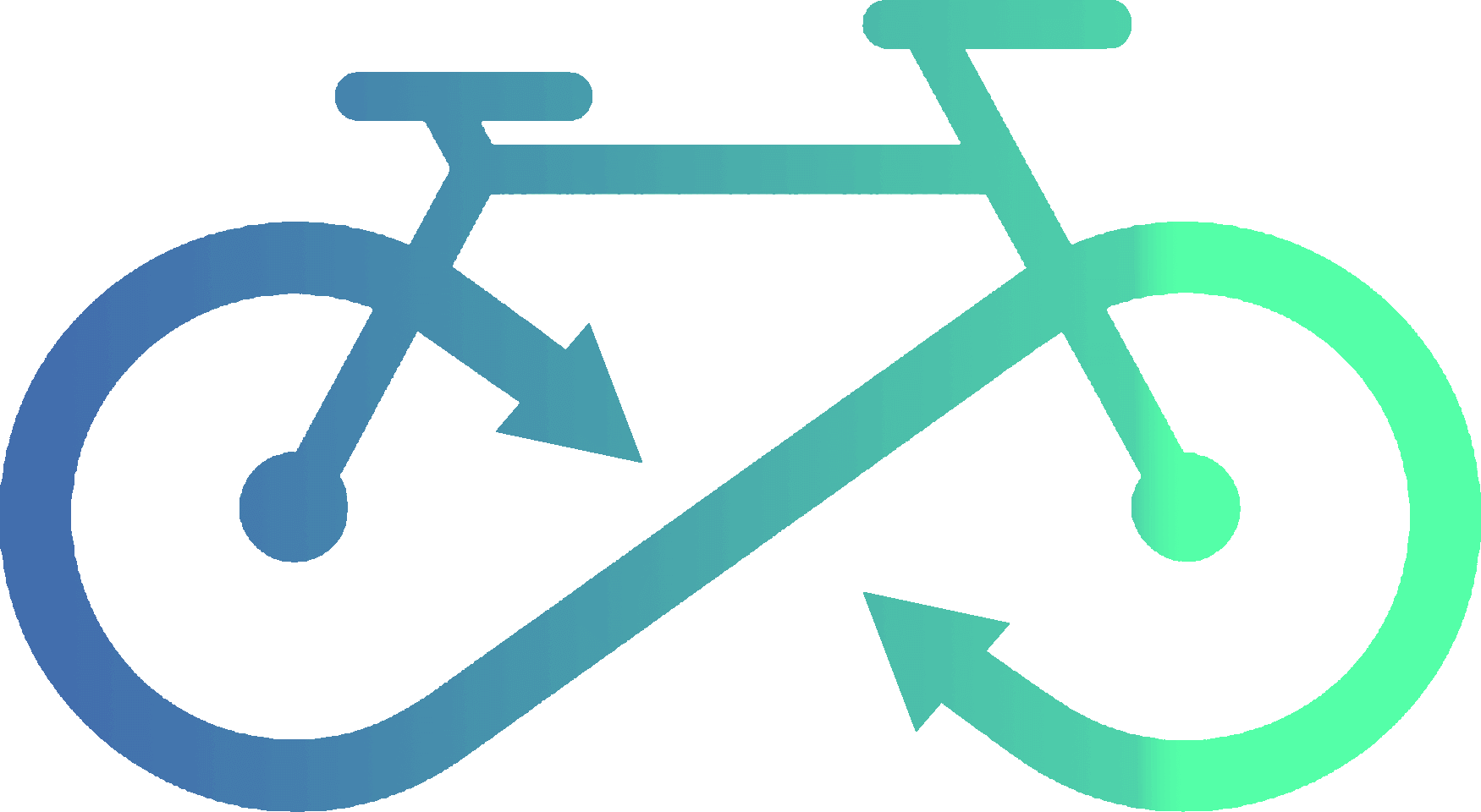 Blå bæredygtig RefurbishBike cykel
